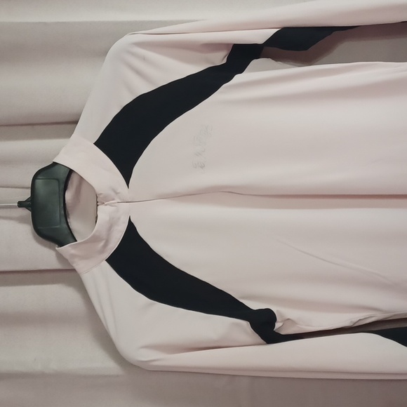 B Vertigo Nancy Equestrian Training Top, Long Sleeve, Black And Cream - Picture 3 of 16